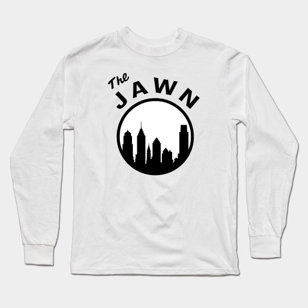 The Jawn - White/Black Long Sleeve T-Shirt by KFig21